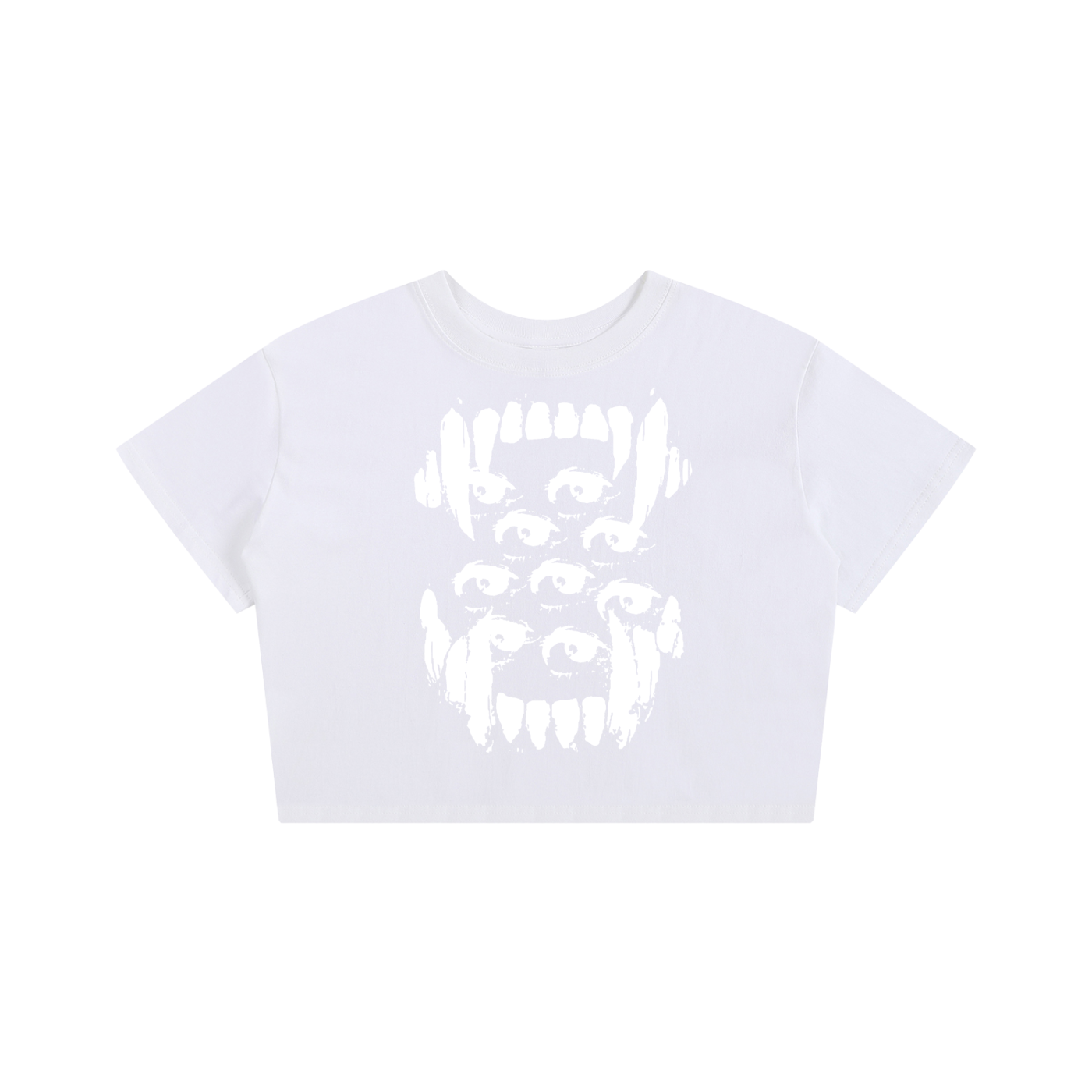 BIG TEETH - Baby Tee Seamless T-Shirt - 200 GSM
