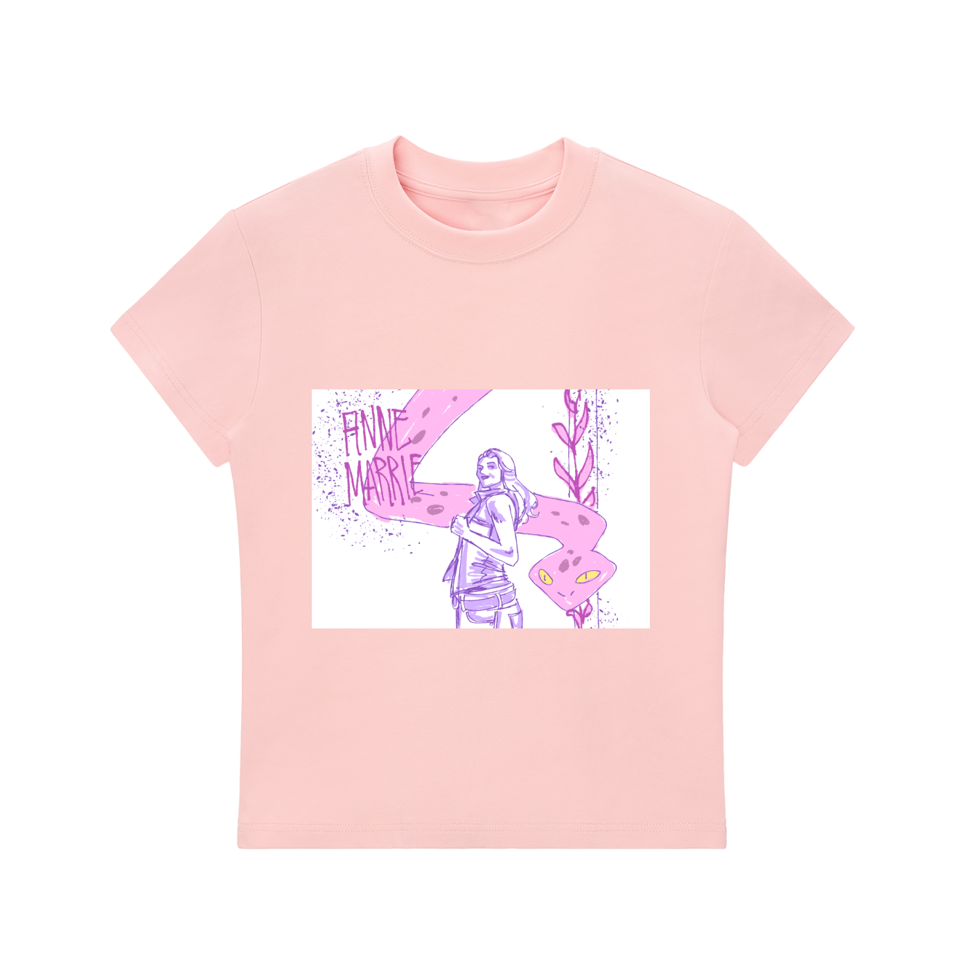 SKETCH ANNE MARIE - Essential Bodycon Crewneck T-Shirt