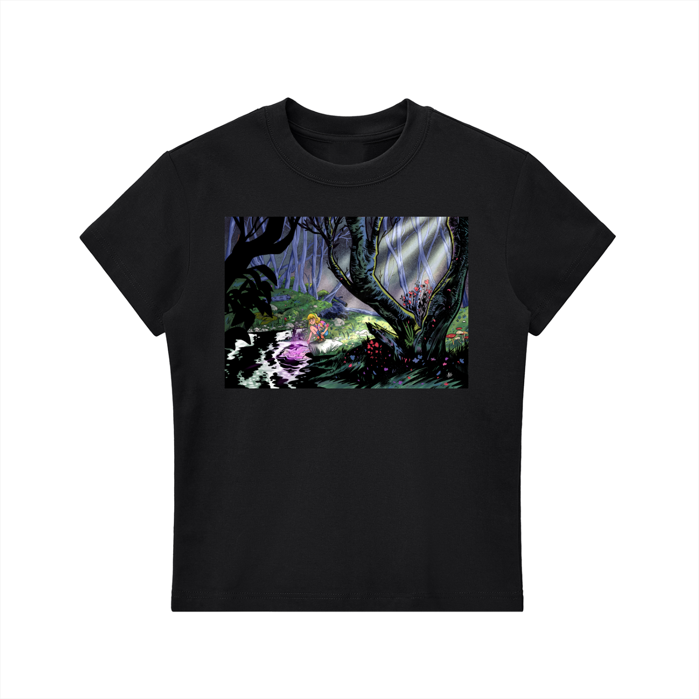 TOUNGUE & TEETH - Essential Bodycon Crewneck T-Shirt