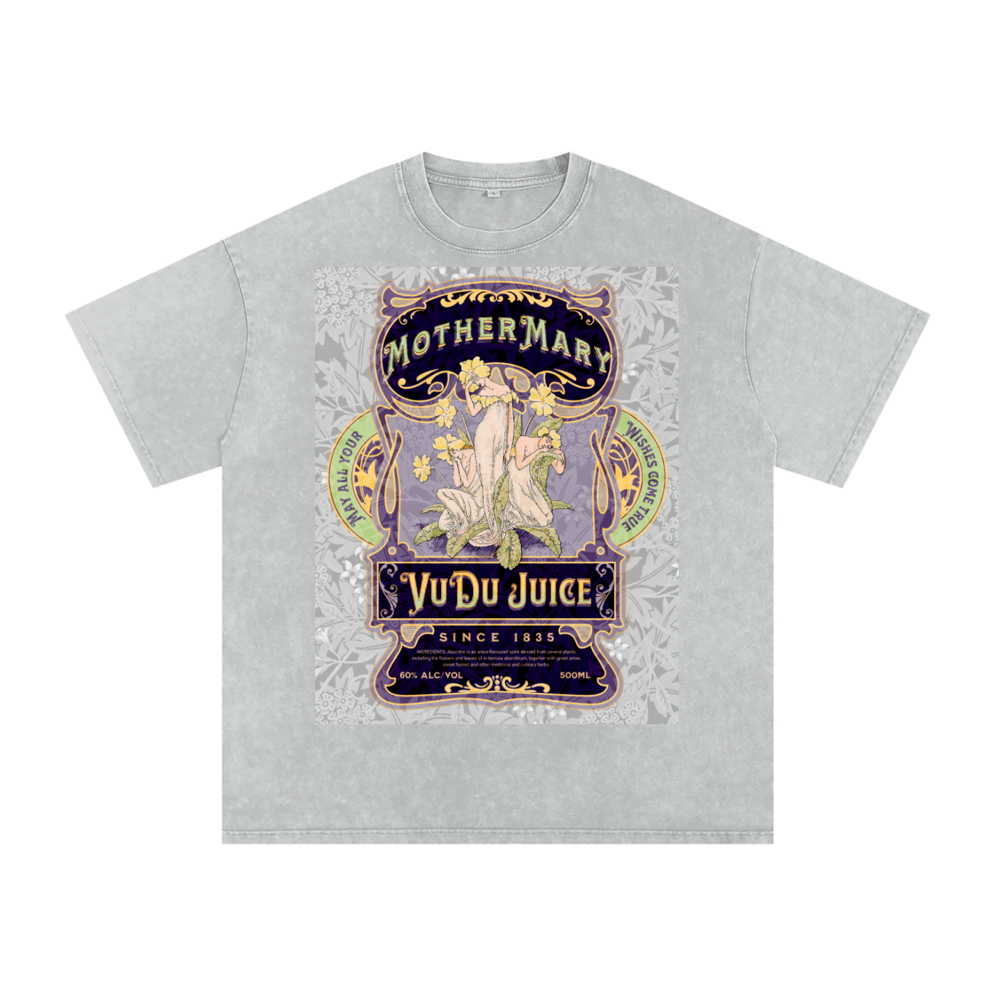 MOTHER MARY'S APOTHECARY - Snow Washed Oversized Cotton T-Shirt