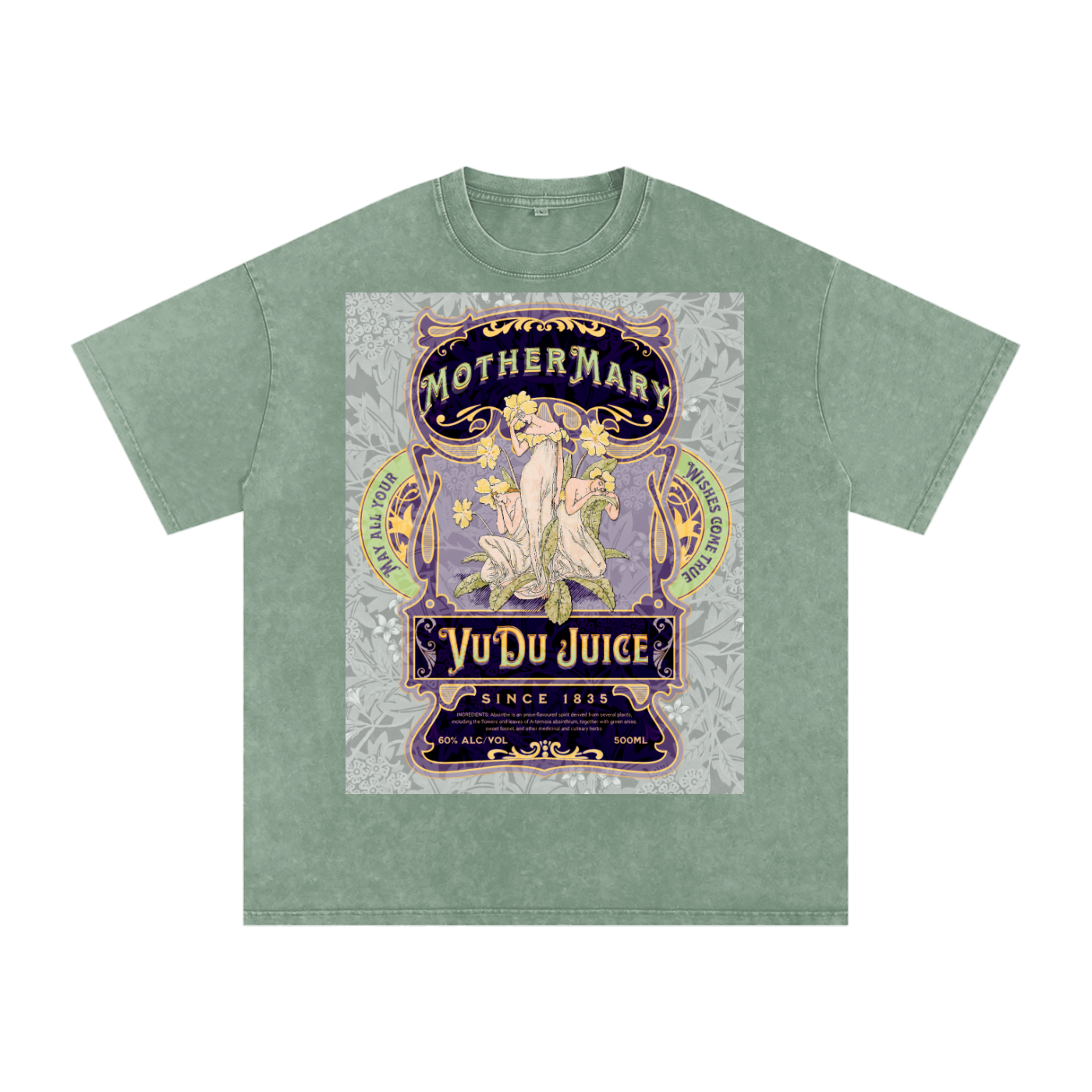 MOTHER MARY'S APOTHECARY - Snow Washed Oversized Cotton T-Shirt