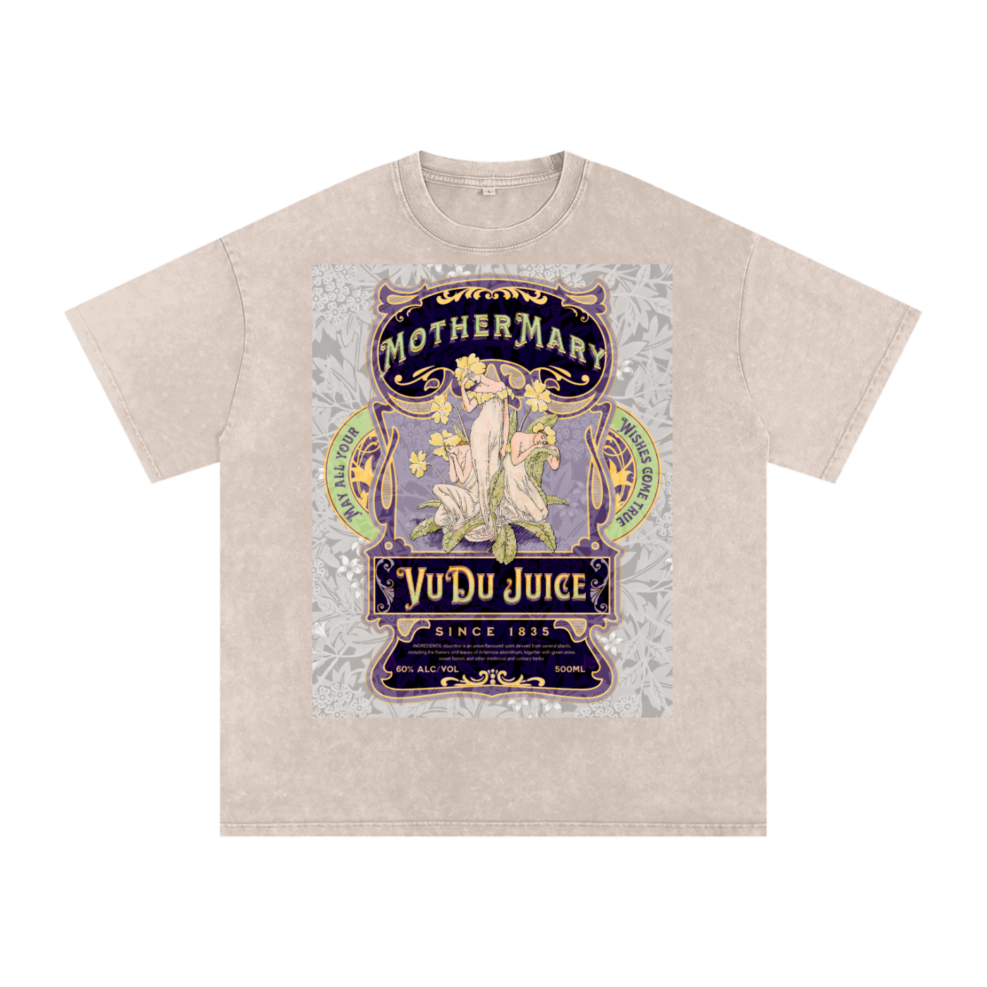 MOTHER MARY'S APOTHECARY - Snow Washed Oversized Cotton T-Shirt