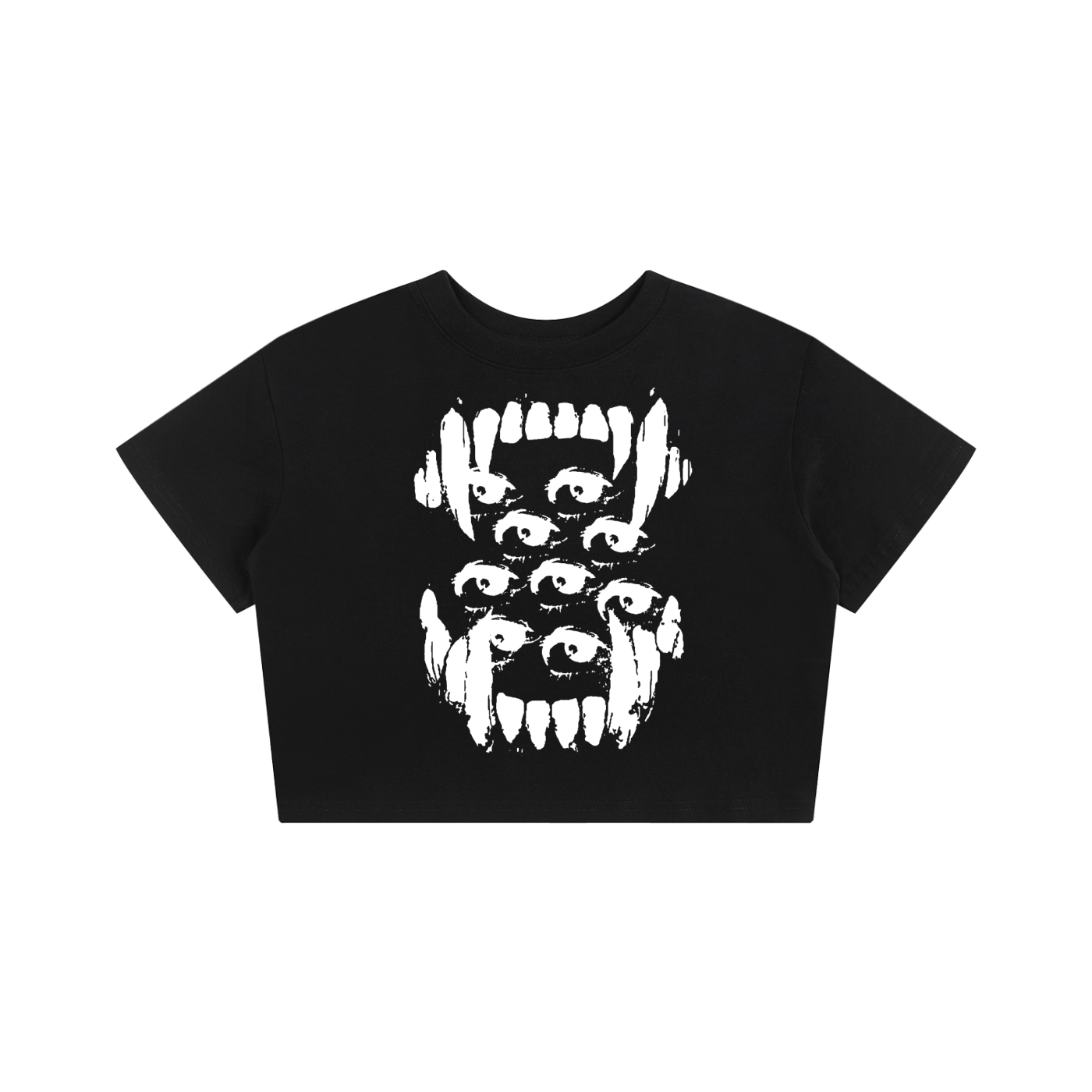 BIG TEETH - Baby Tee Seamless T-Shirt - 200 GSM