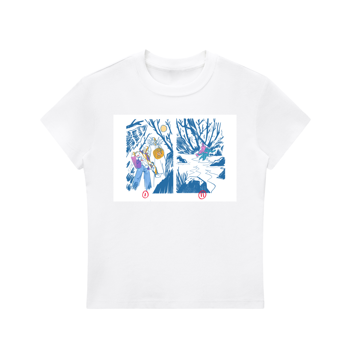 PEDRO SKETCH - Essential Bodycon Crewneck T-Shirt
